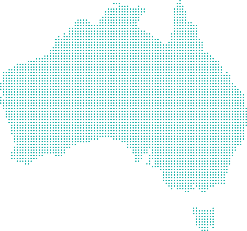 australia's dotted map